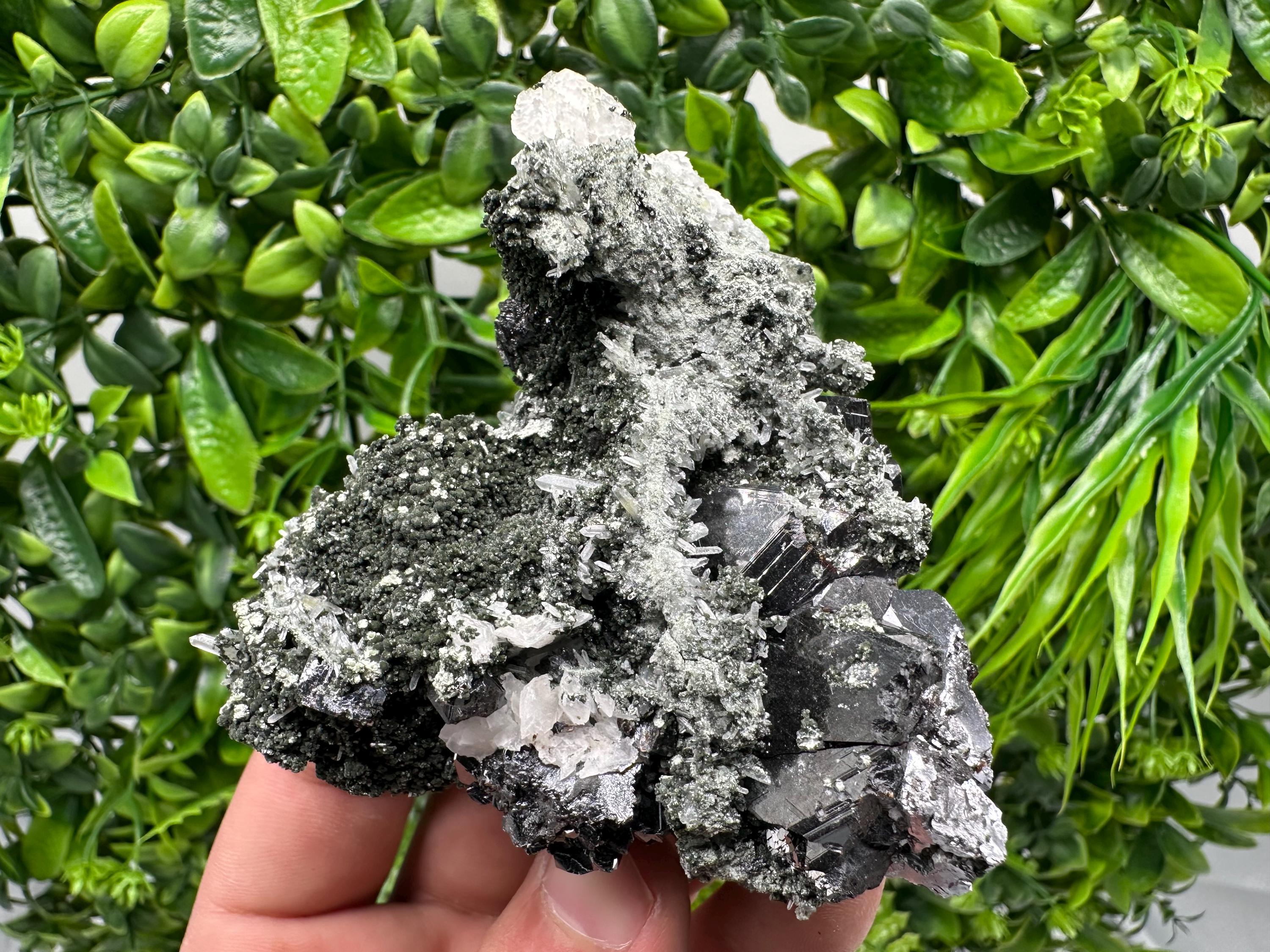 Galena Quartz Sphalerite Mineral Specimen: Borieva Mine, Bulgaria