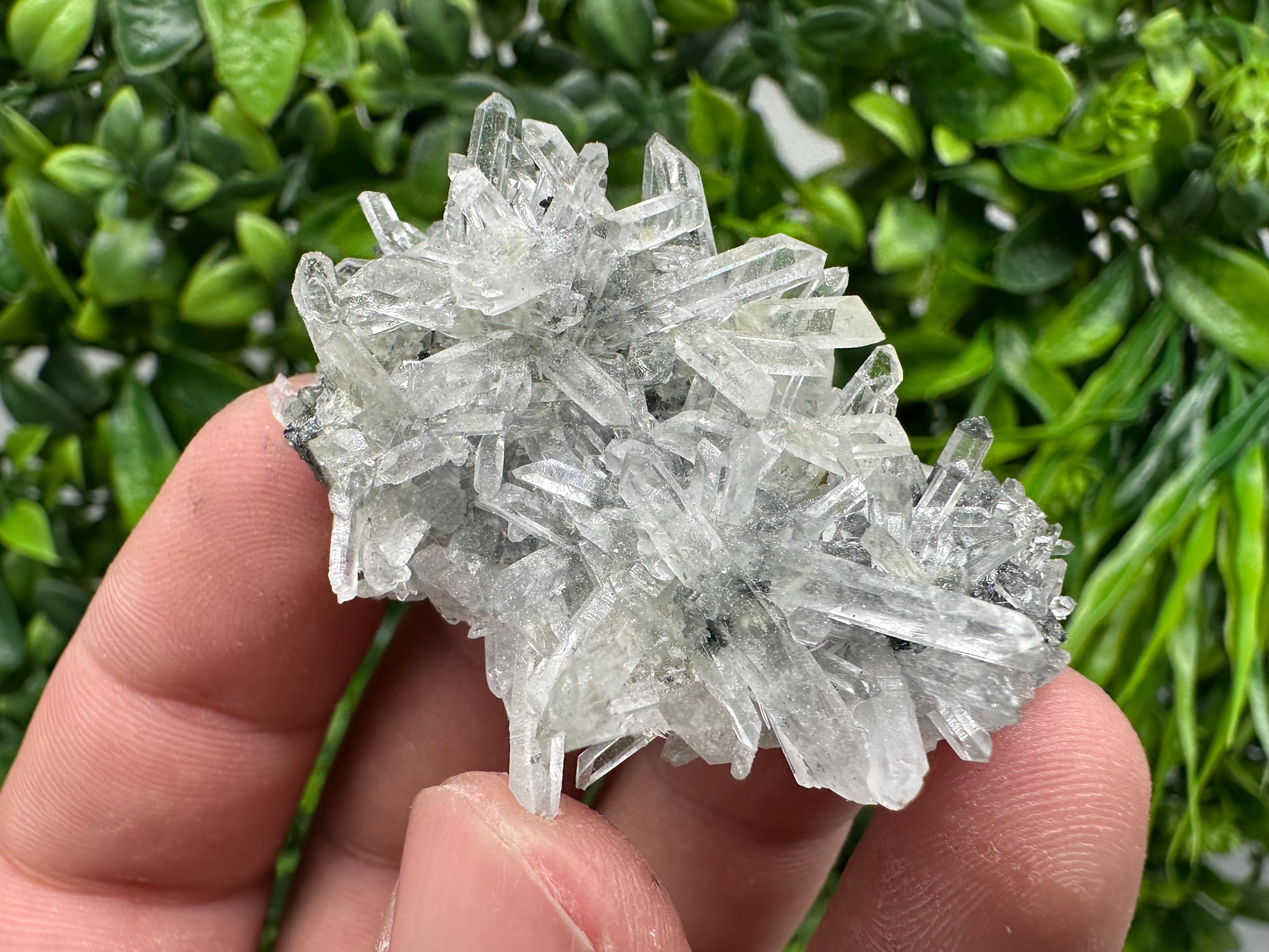 Quartz with Epidote Specimen: Borieva Mine, Bulgaria