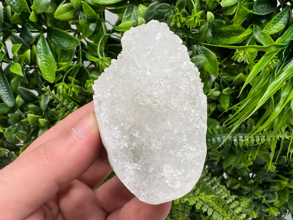 Natural Chalcedony Specimen: India Crystal Mineral, Home Decor