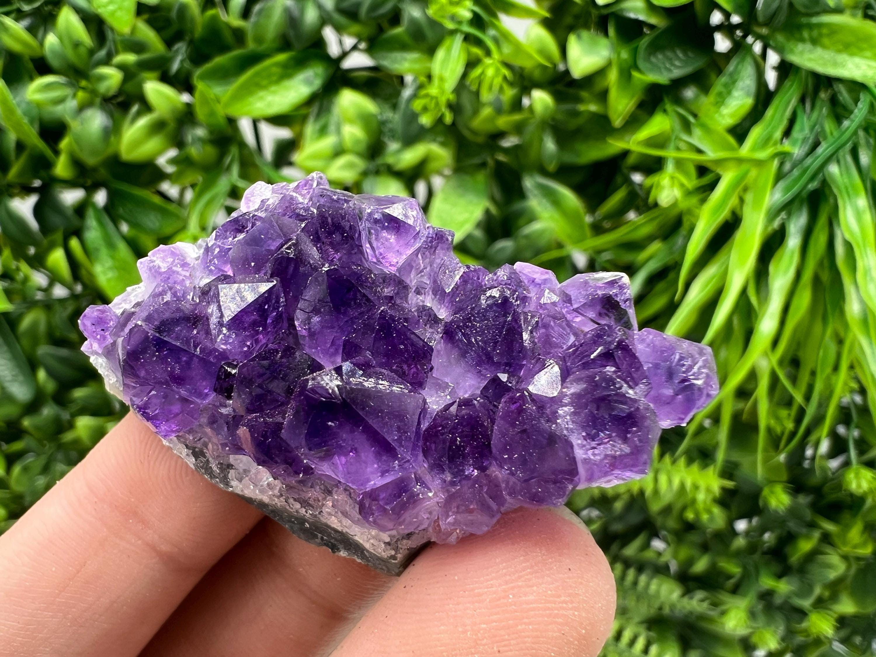 Uruguay Amethyst Crystal: Purple Quartz Home Decor, Energy Stone