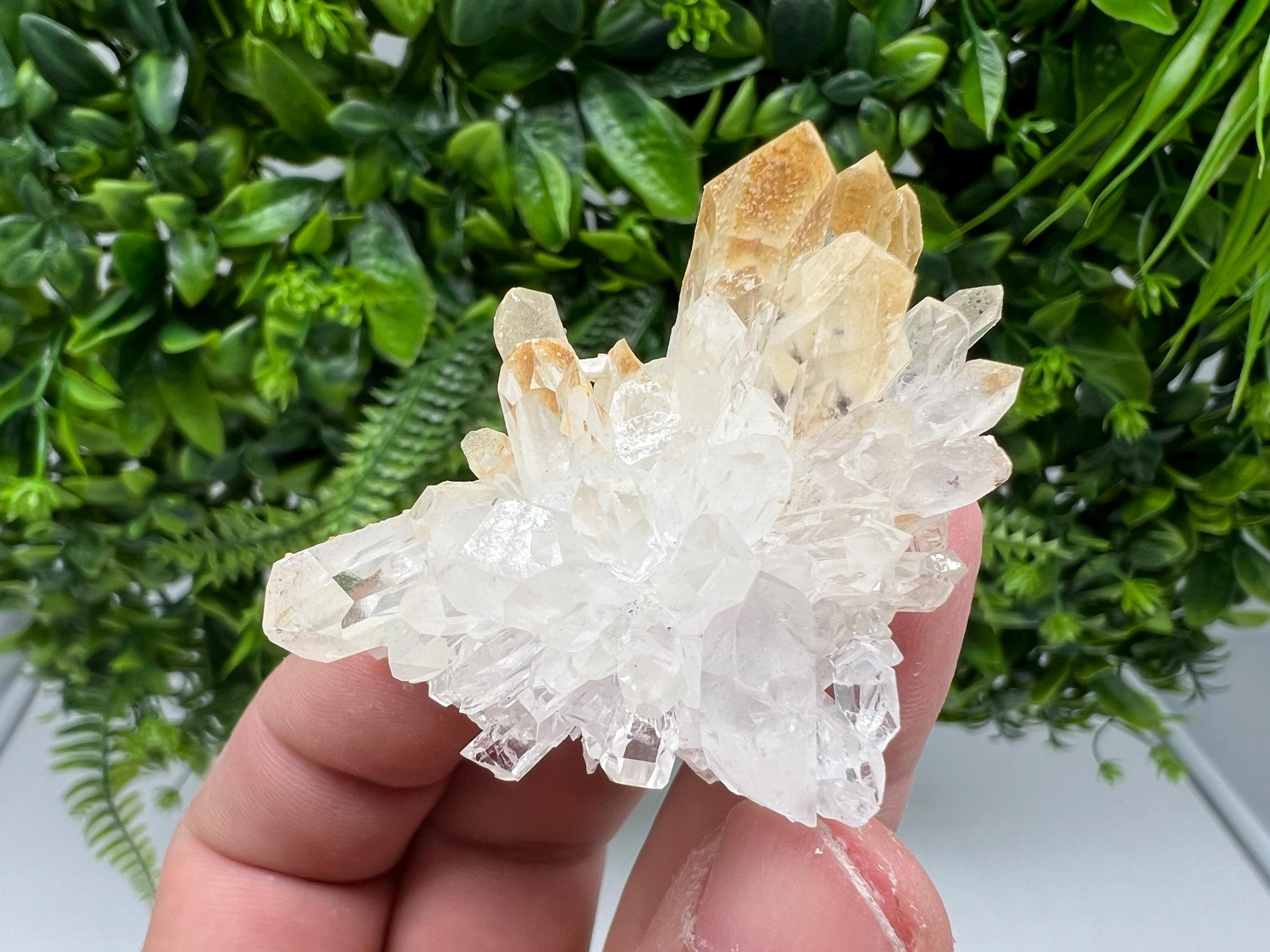 Stunning Quartz covered whit iron oxide limonite natural minerals souvenir crystal home decor stone collection minerals 9 th September mine