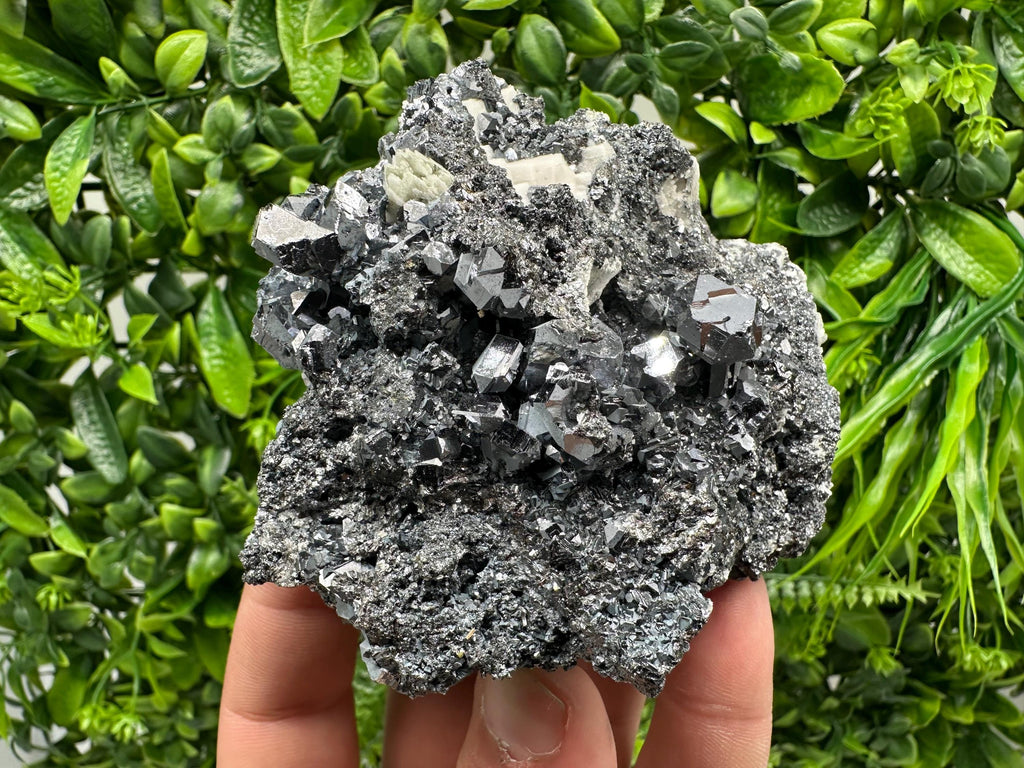 Galena Sphalerite Mineral Specimen: Quartz with Siderite, Madan Bulgaria