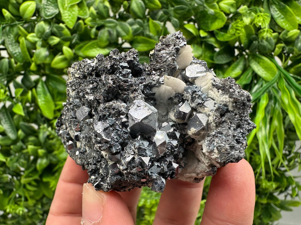 Galena Sphalerite Mineral Specimen: Calcite, Borieva Mine