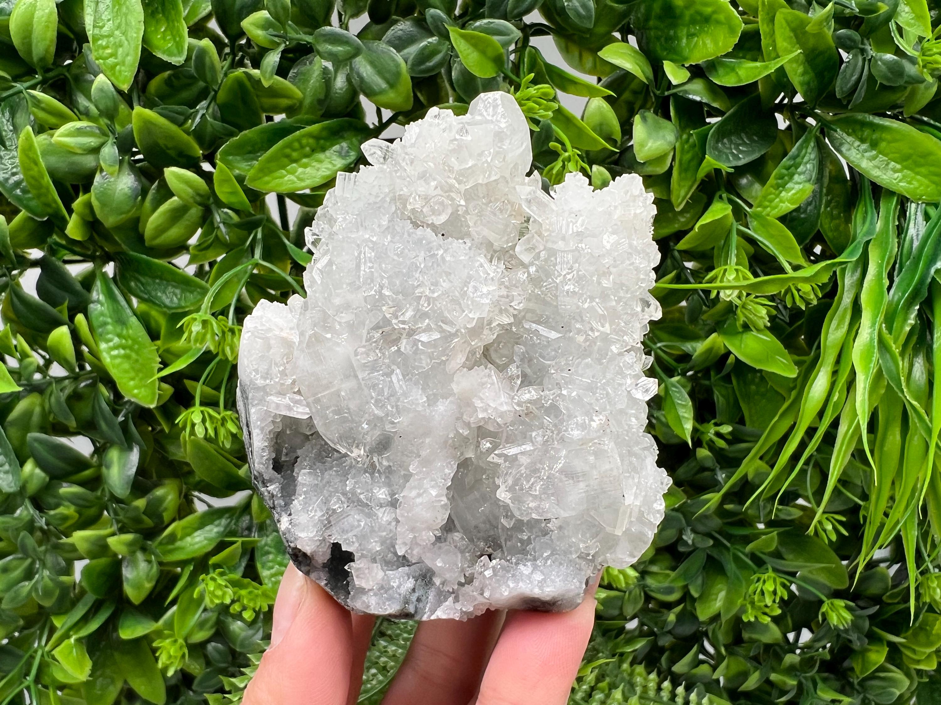 STUNNING Transparent Apophyllite on Chalcedony, natural, collection minerals specimen, India Minerals, Crystal, Stone Mineral Specimens India