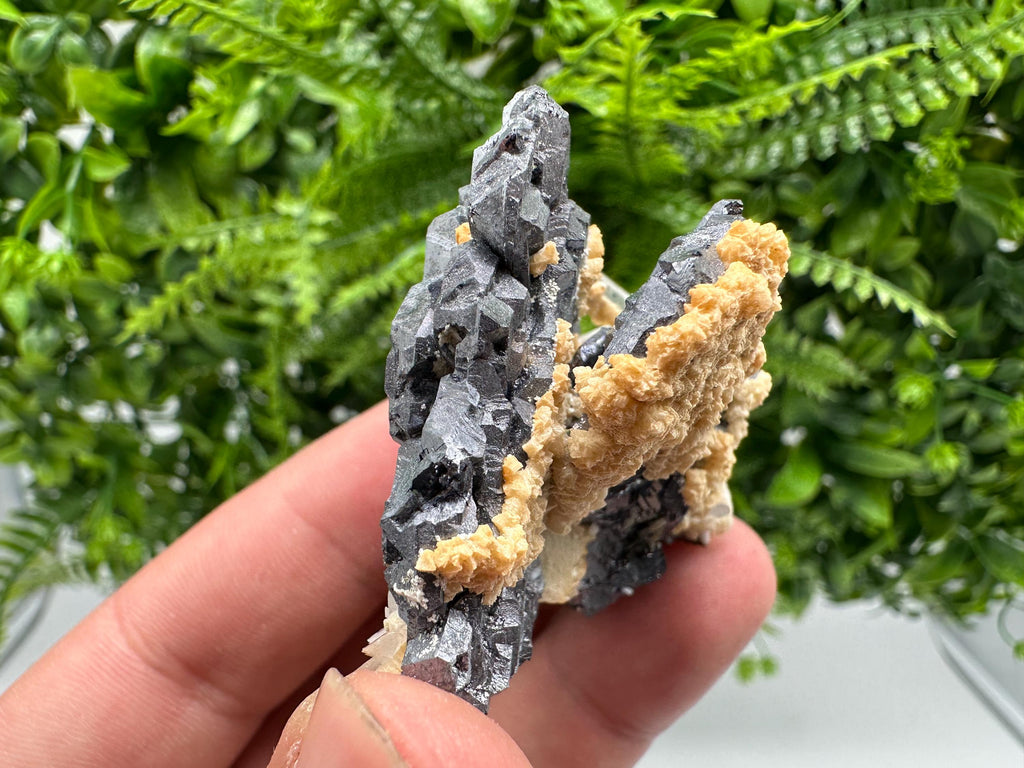 Amazing Galena spinel law on Quartz whit Siderite,from Krushev dol mine,Bulgaria,natural,collection mineral specimen,home decor crystal,souv