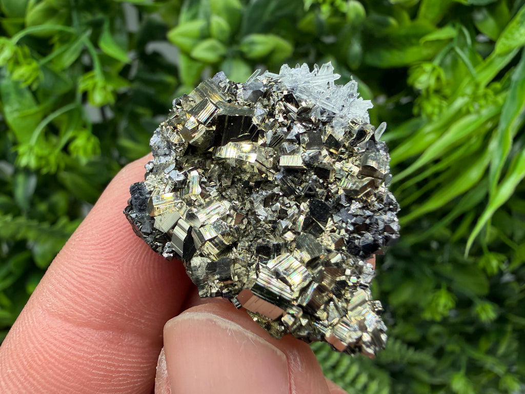 Pyrite Sphalerite Quartz Calcite Mineral Specimen, Krushev dol Mine