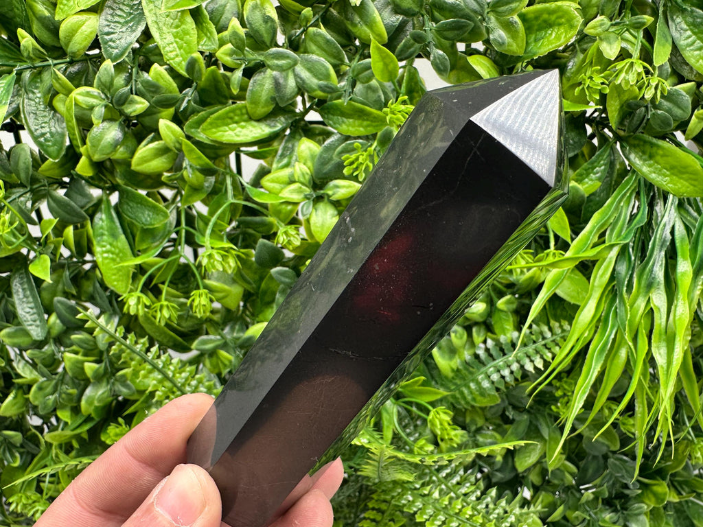 12cm Shungite Stone Tower: EMF Neutralizer, Energy Protection