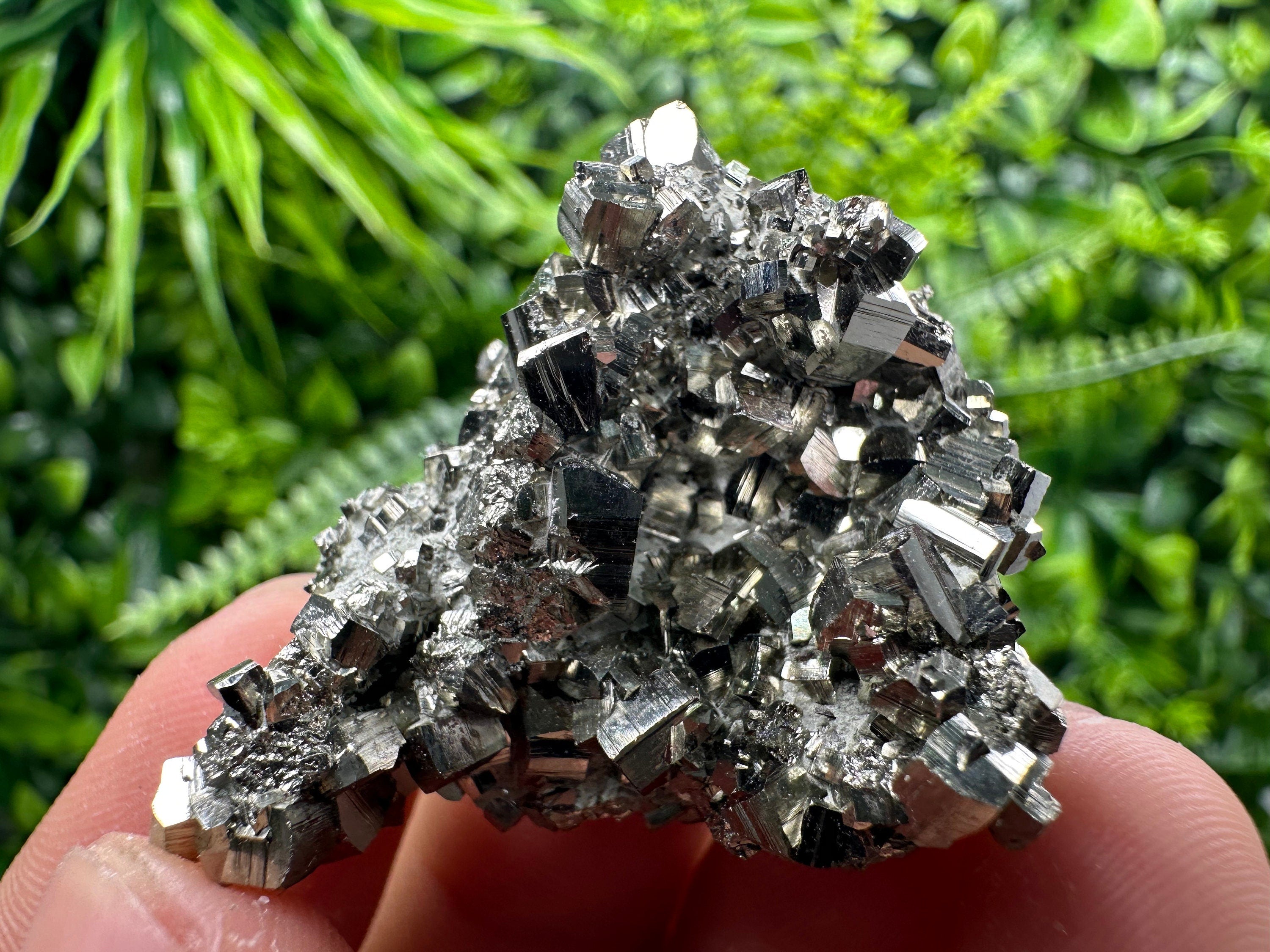 Golden Pyrite Cluster, Rare Crystallization, Natural Mineral Specimen