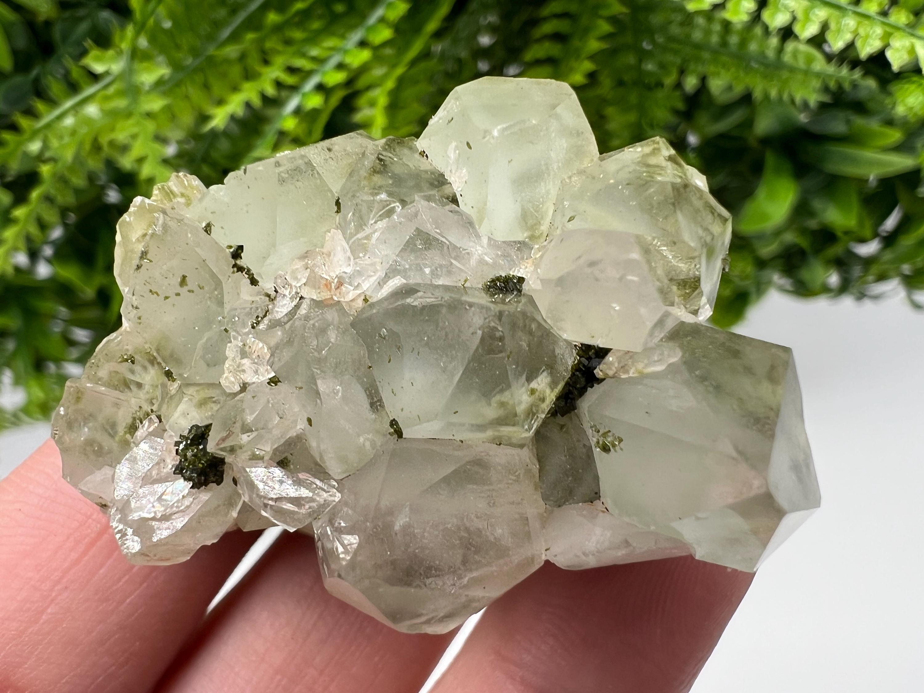 Stunning,Epidote with Quartz from Hakkari Turkey,Rainbow EPIDOTE,Mineral,Collection,Collection’s,GIFT,Epidote Crystal,Epidote from Turkey