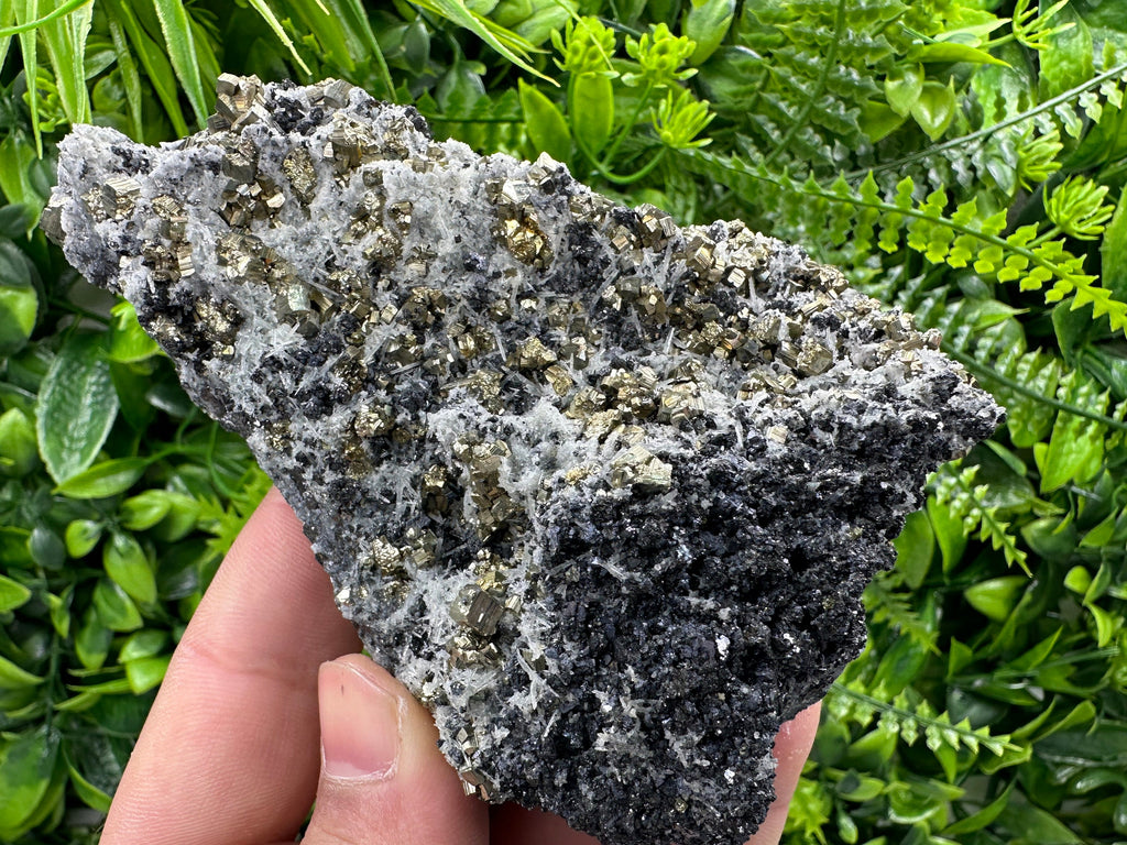 Pyrite Quartz Sphalerite Crystal Cluster, Borieva Mine Bulgaria
