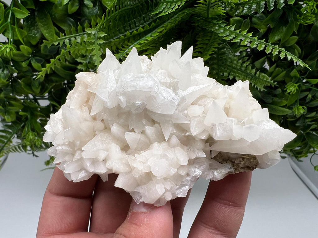 Calcite on Aragonite: Djurcovo Mine, Bulgaria Crystal