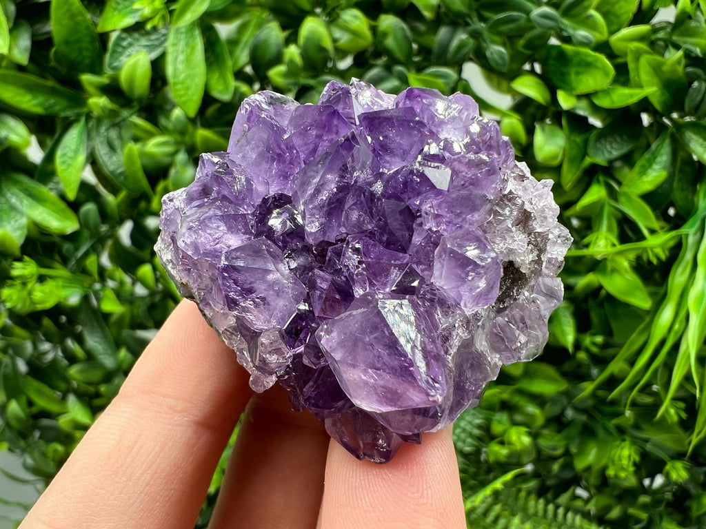 Uruguay Amethyst Cluster, Natural Purple Crystal, Home Decor