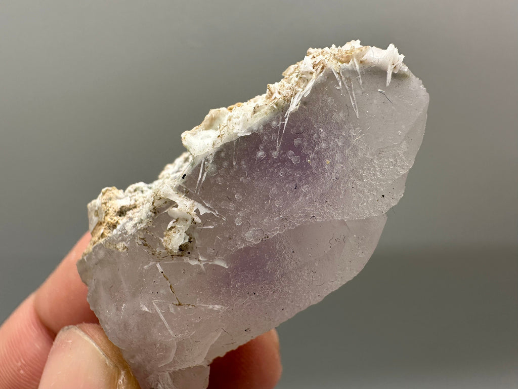 Amethyst Phantom Quartz with Chalcedony and Chlorite Inclusions