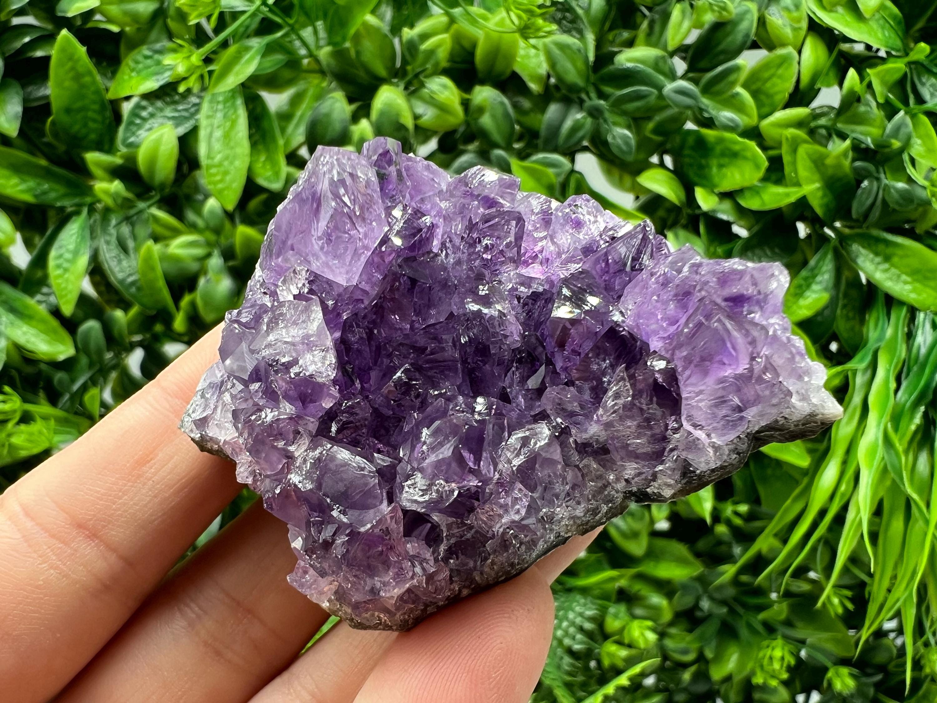 Purple Amethyst Crystal from Uruguay: Home Decor, Energy Healing