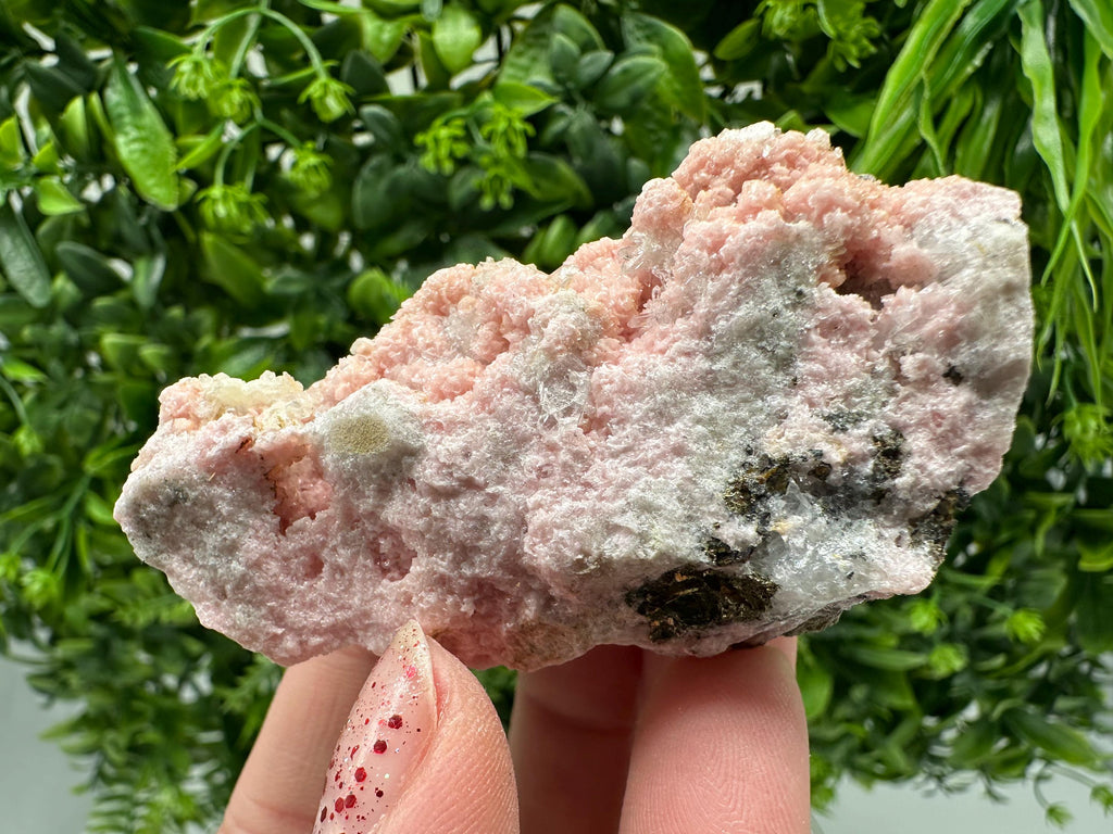 Pink Rhodochrosite Crystal: Starnica Mine, Bulgaria, Home Decor