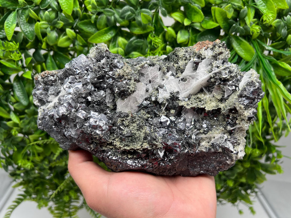 Collection Skeleral GALENA on Sphalerite,Calcite,gree Quartz,natural,collectibles mineral specimen,home decor stone,gift,collection specimen