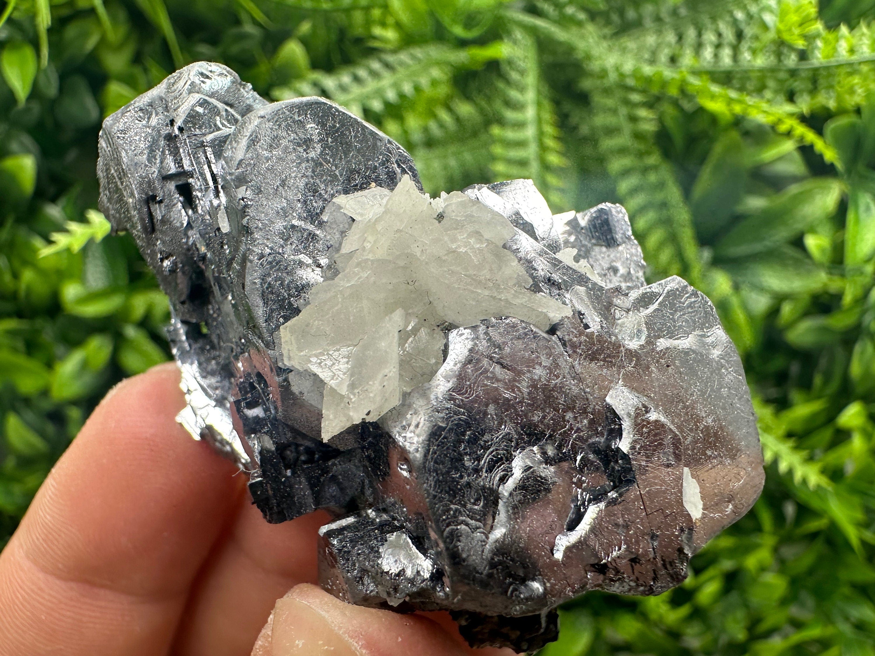 Galena on Sphalerite & Quartz, Bulgaria Mineral Specimen
