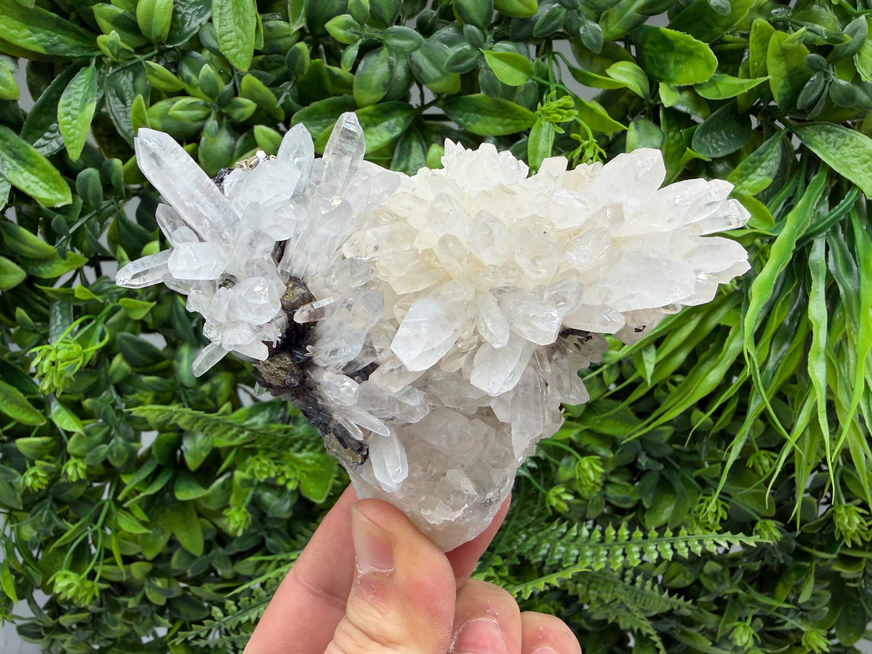 Sphalerite Chalcopyrite on Quartz with Galena, Bulgaria Mineral Specimen