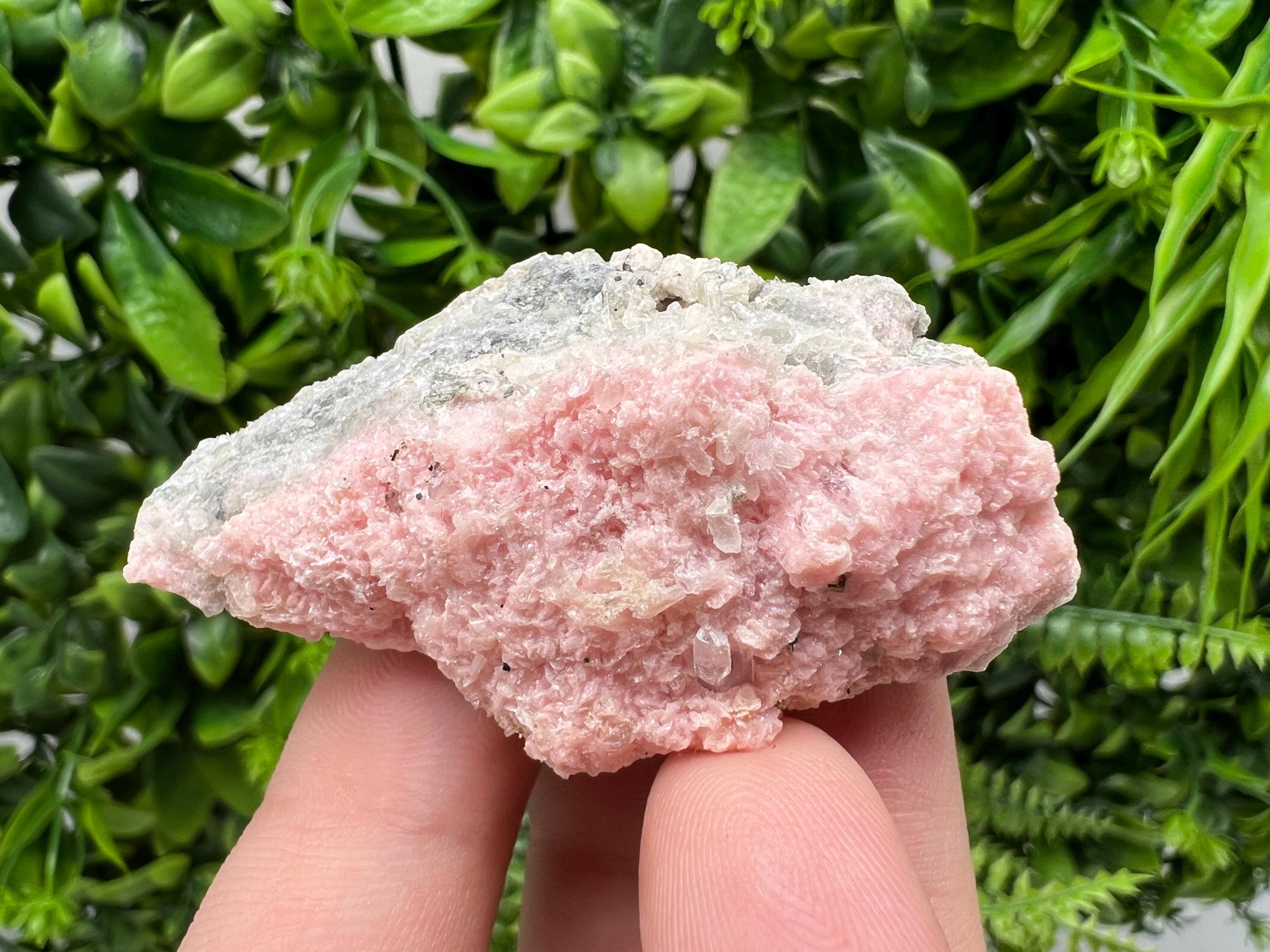Pink Rhodochrosite Crystal: Starnica Mine, Bulgaria, Home Decor Stone