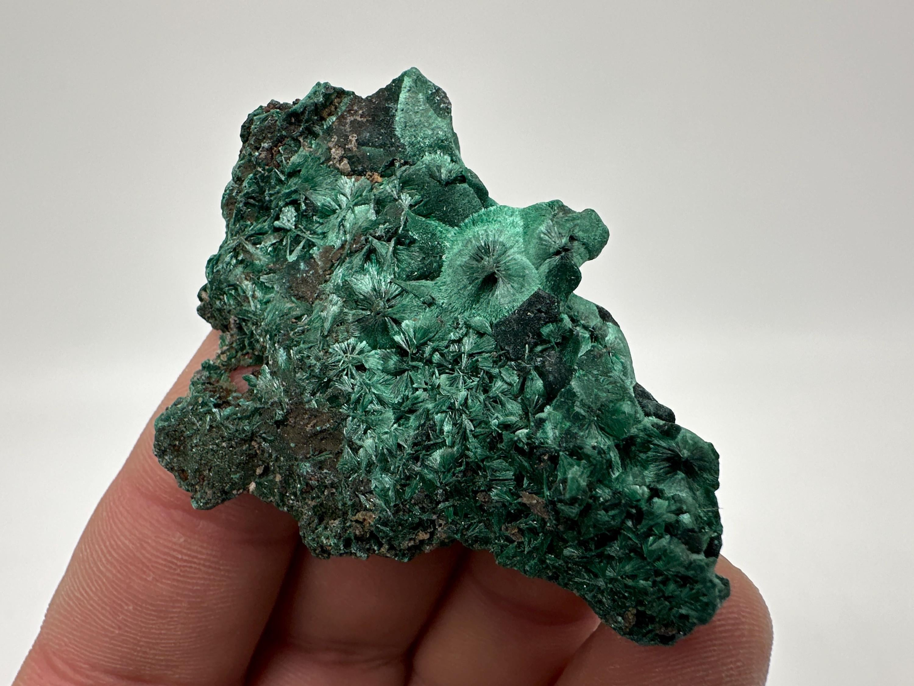 Green Polished Malachite Crystal, Congo Minerals Specimen (6/5cm)