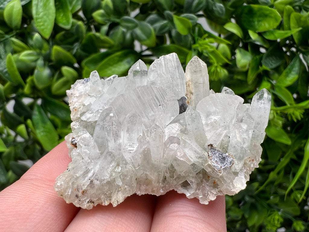Wonderful Transparent Quartz,Chlorite,Calcite,From Borieva mine,Madan,Bulgaria,Quartz,Quartz crystal,mineral specimen,collection quartz