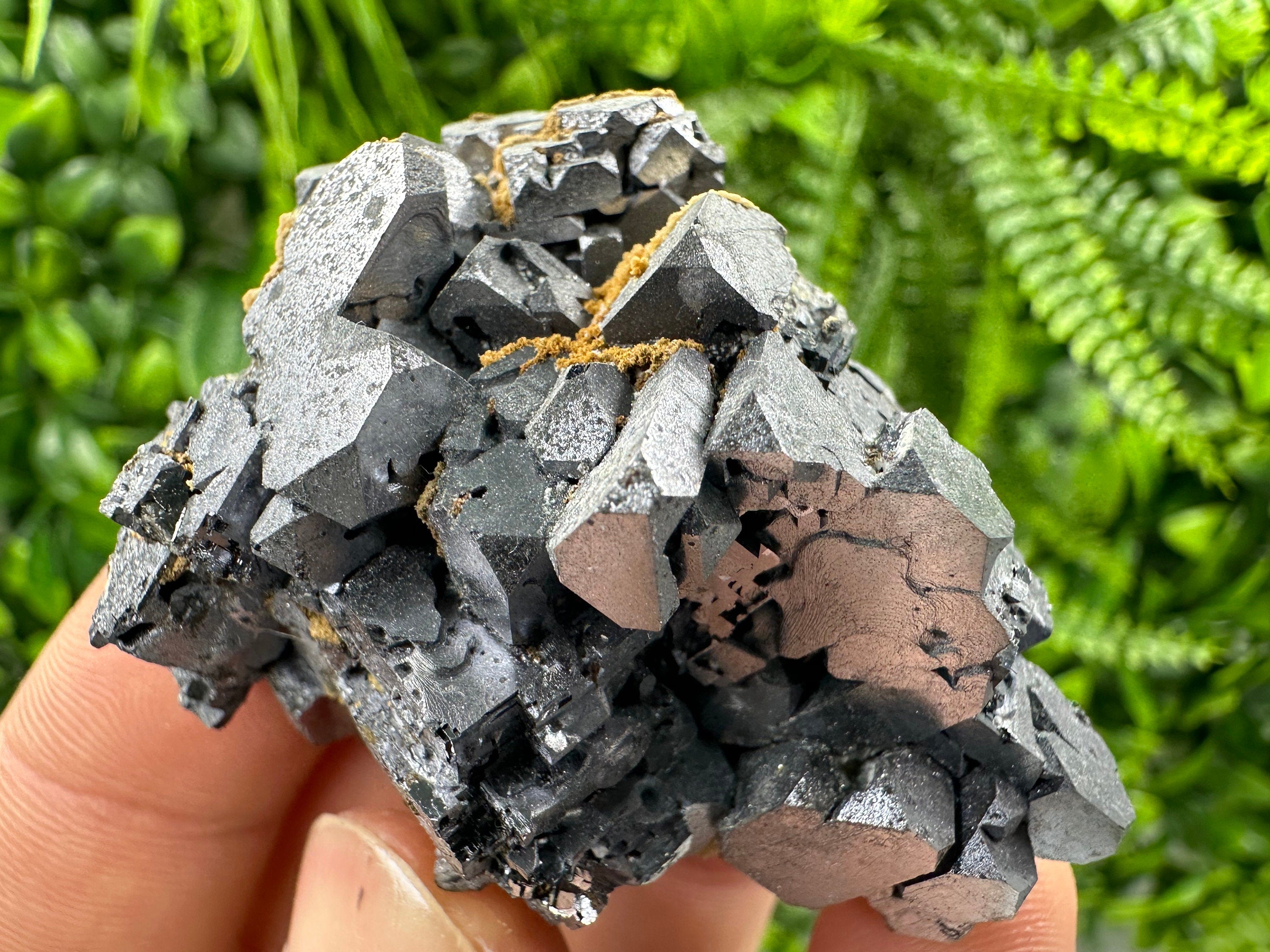 Rare Skeleton Galena Cluster: Natural Crystal Mineral Souvenir