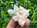 Green Quartz on Rhodochrosite Matrix, Madan Bulgaria Mineral Specimen