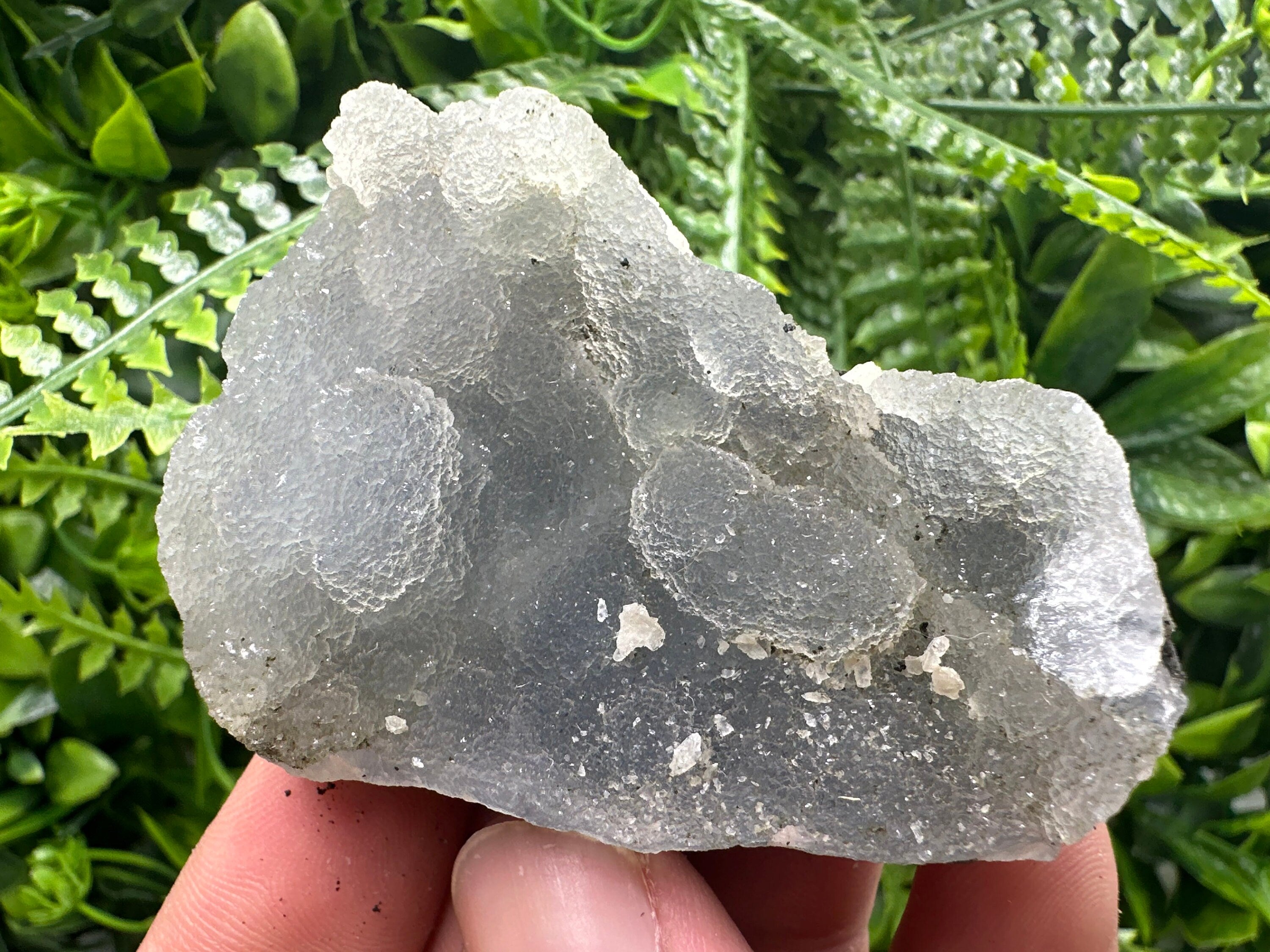 Natural Chalcedony Specimen: India Crystal Stone, Home Decor
