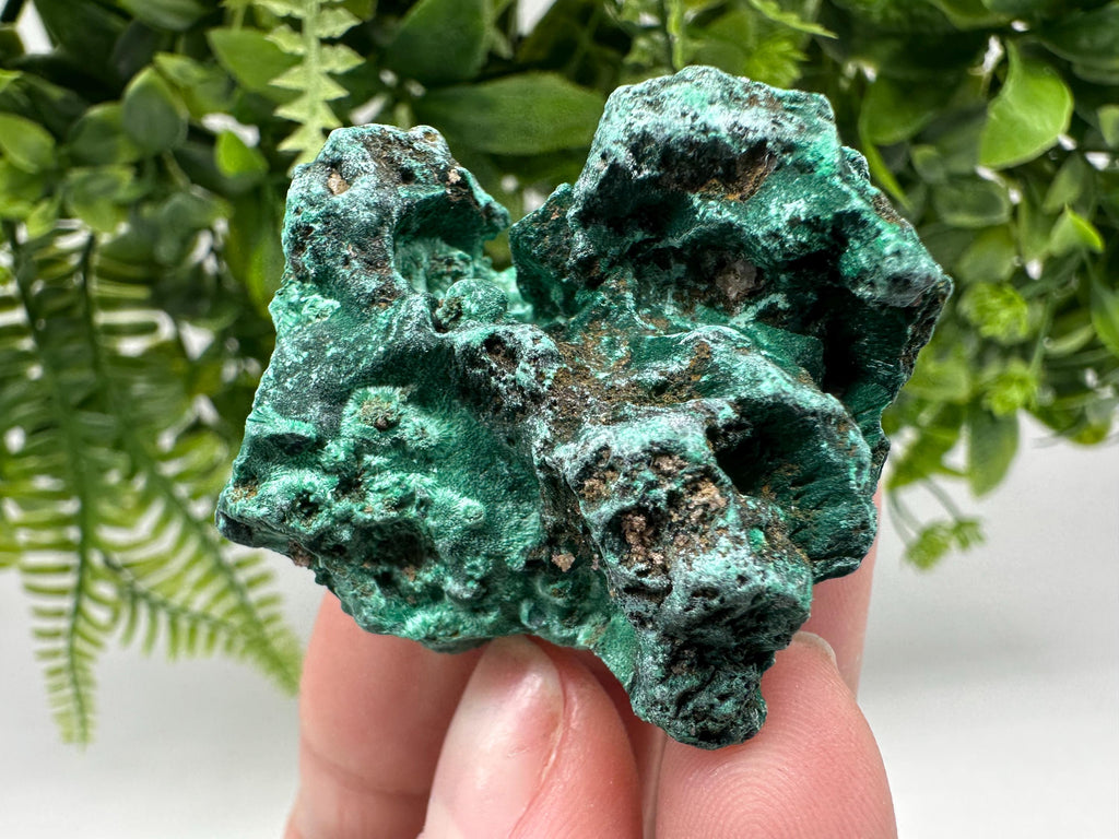 Polished Green Malachite Crystal from Congo, Natural Specimen, Chakra Stone
