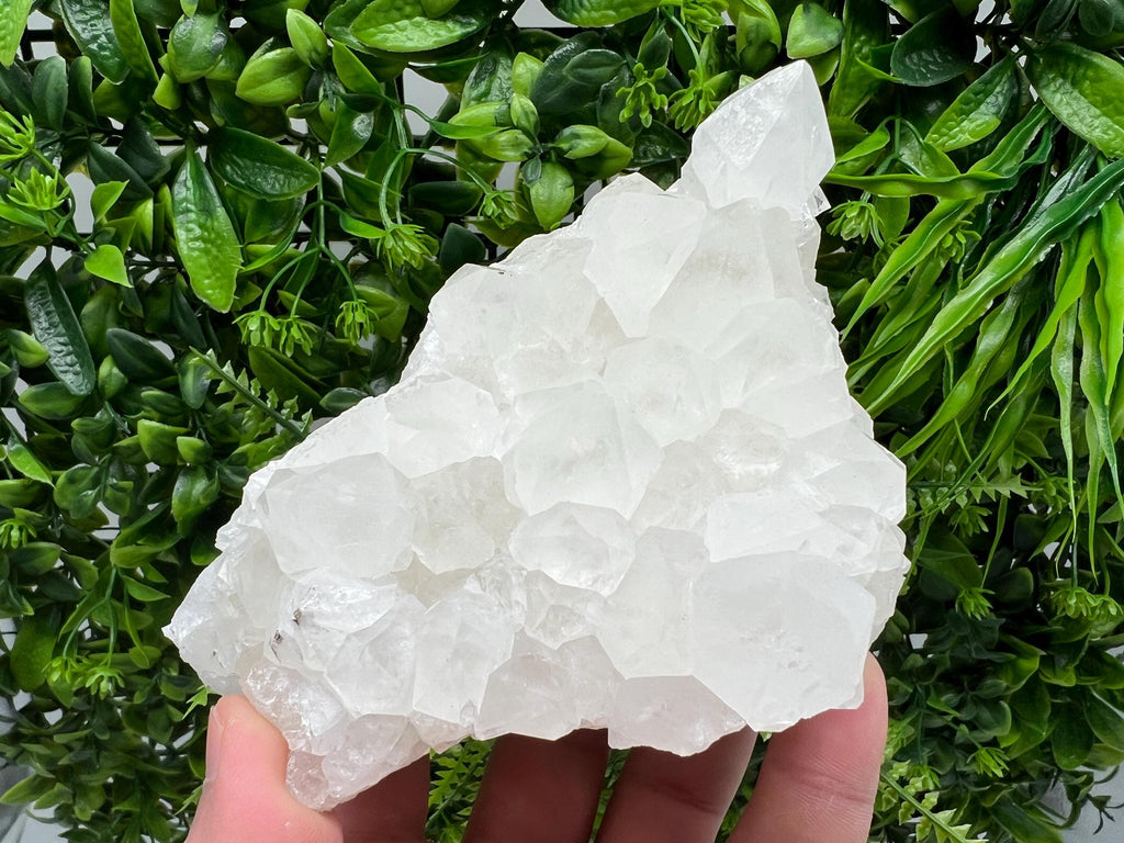 Transparent Chlorite Quartz Cluster, Madan Bulgaria Mineral Specimen