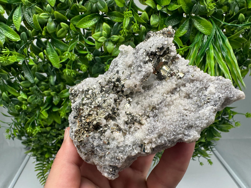 Stunning Pyrite on Quartz,Calcite from Borieva mine,Madan,Bulgaria,natural,collectible mineral specimen,home decor stone,collection crystal