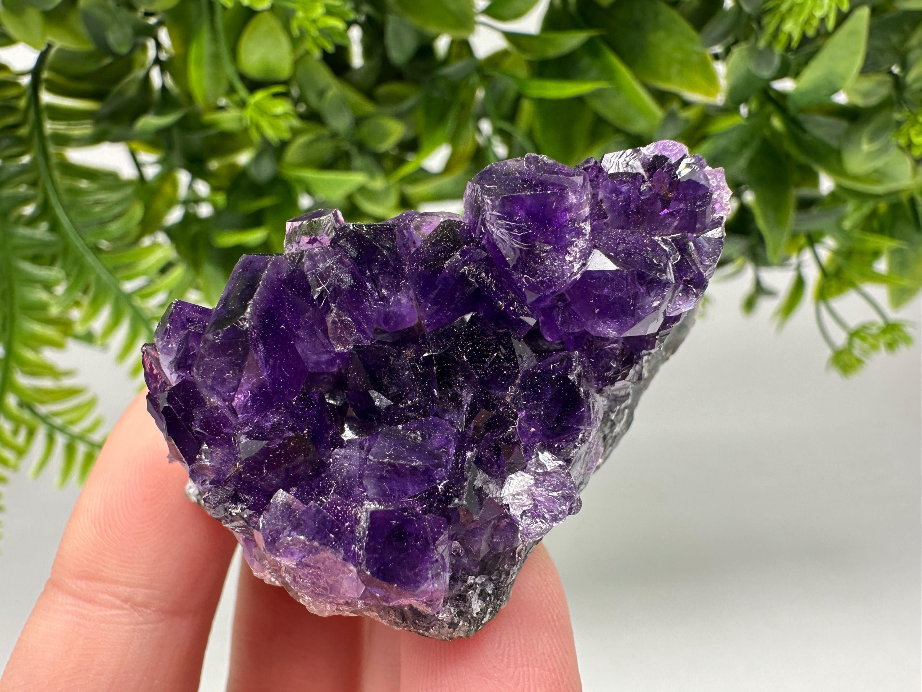 Uruguay Amethyst Crystal: Purple Quartz Home Decor, Energy Stone
