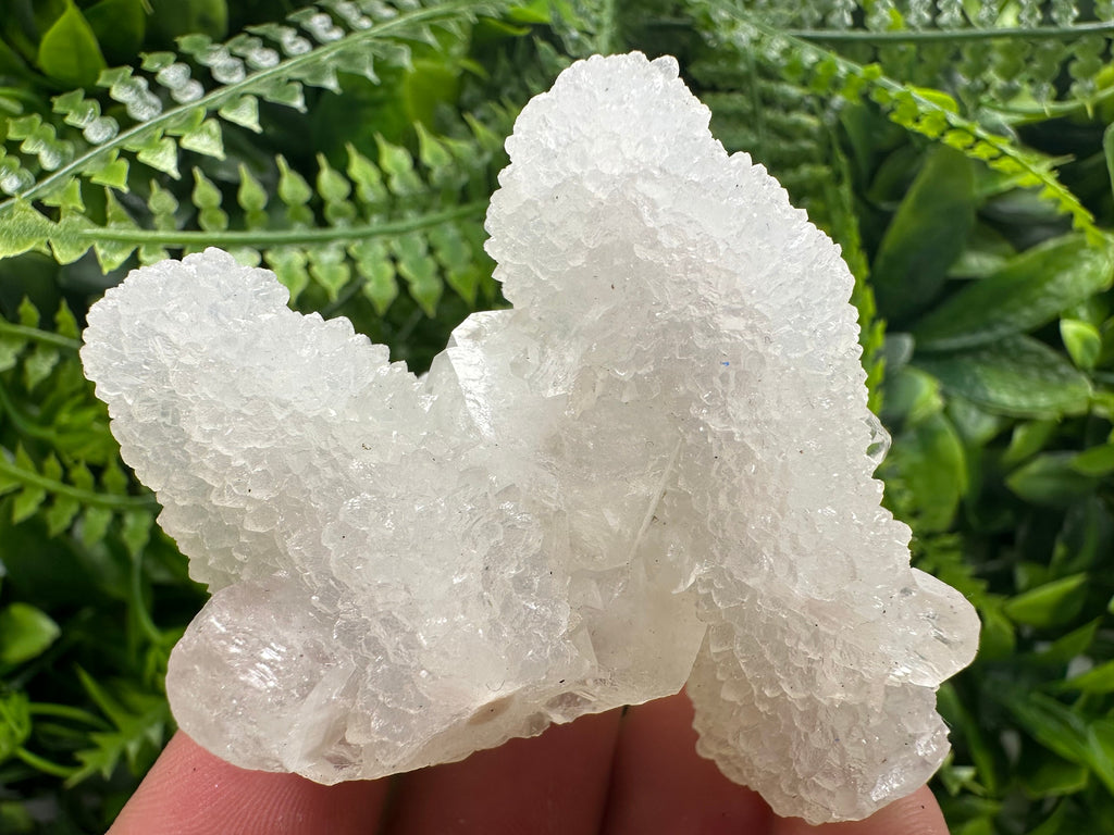 Transparent Apophyllite on Chalcedony, India Mineral Specimen