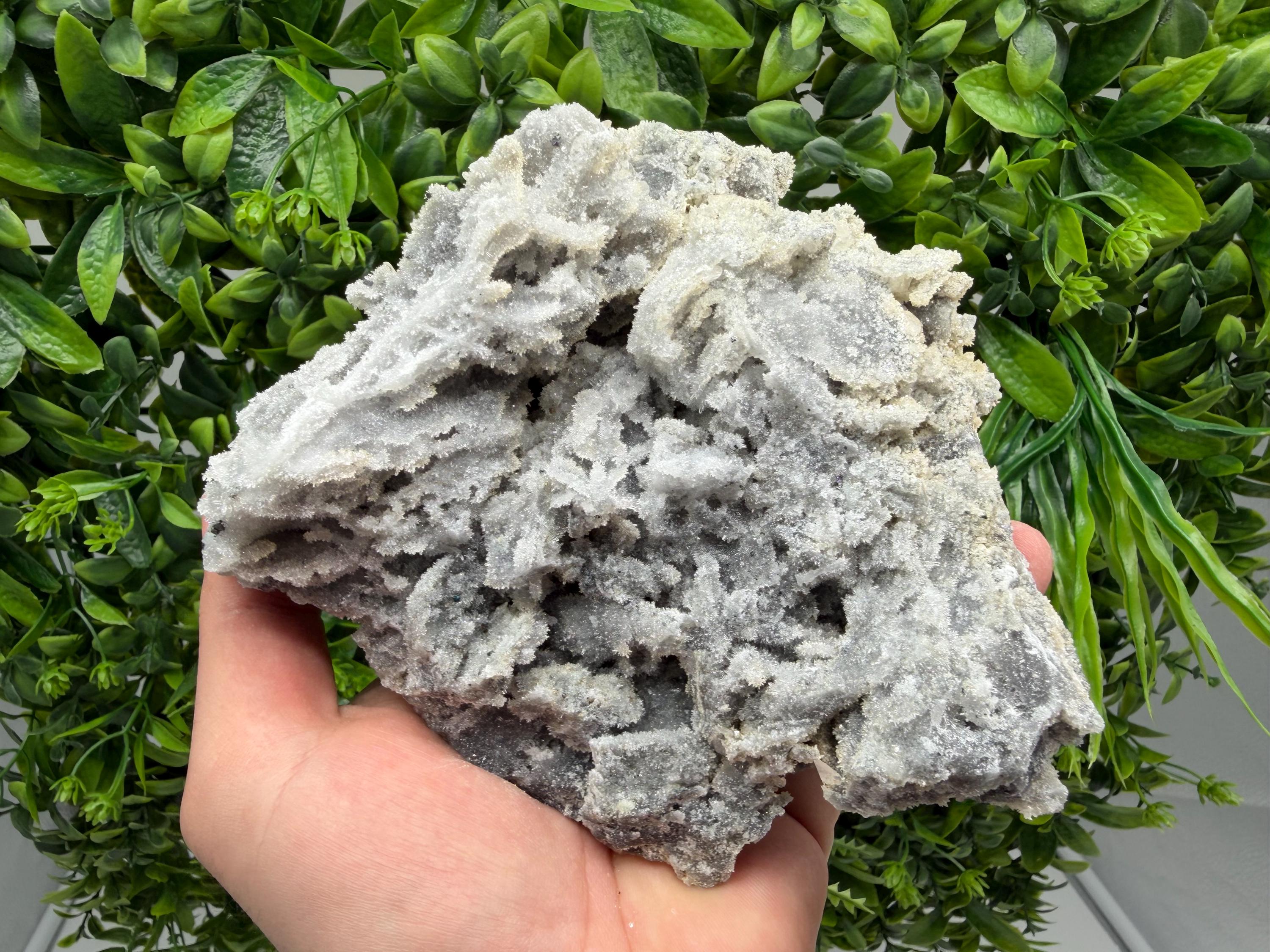 Chalcedony Quartz Cluster with Chlorite - Bulgaria Mineral Specimen