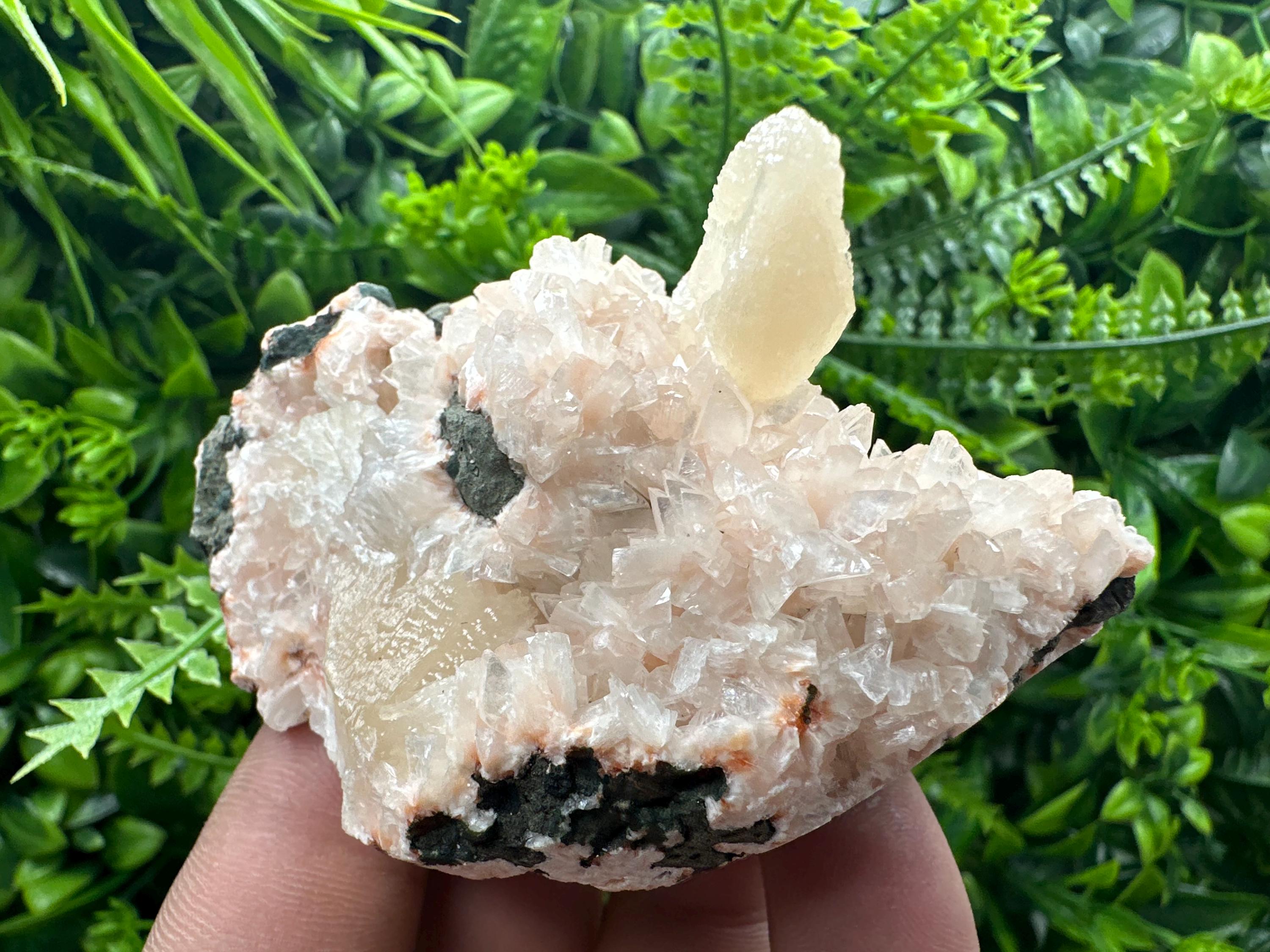 Stilbite on Heulandite Specimen: Natural India Minerals, Rare Crystal