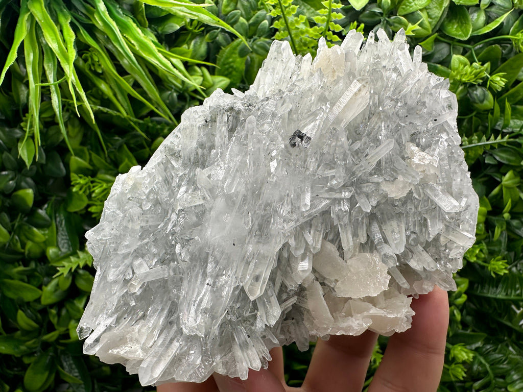 Sphalerite Calcite on Quartz, Bulgaria Mineral Specimen, Home Decor Stone