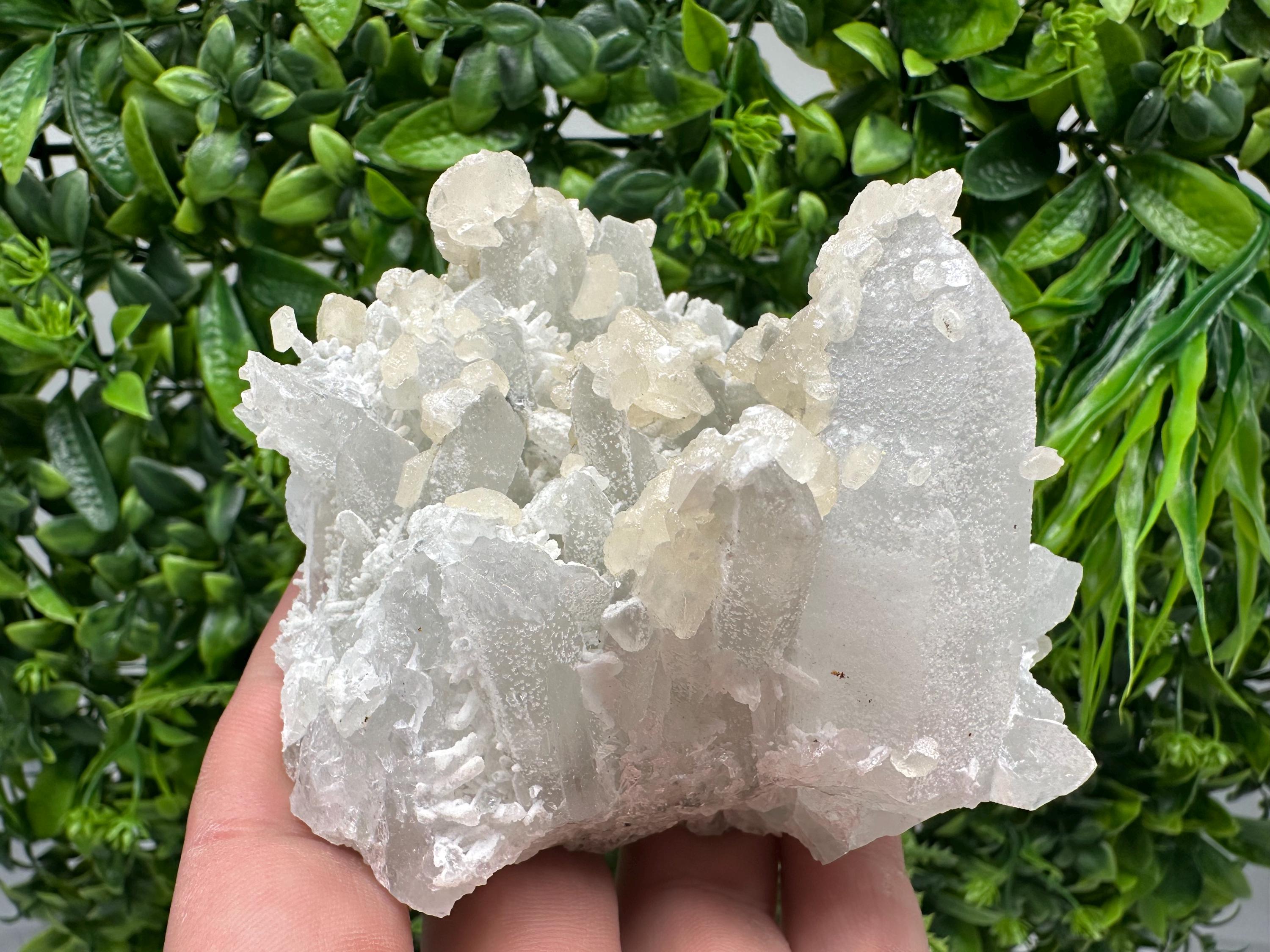 Milky Quartz Calcite Specimen, Borieva Mine Bulgaria, Home Decor Stone