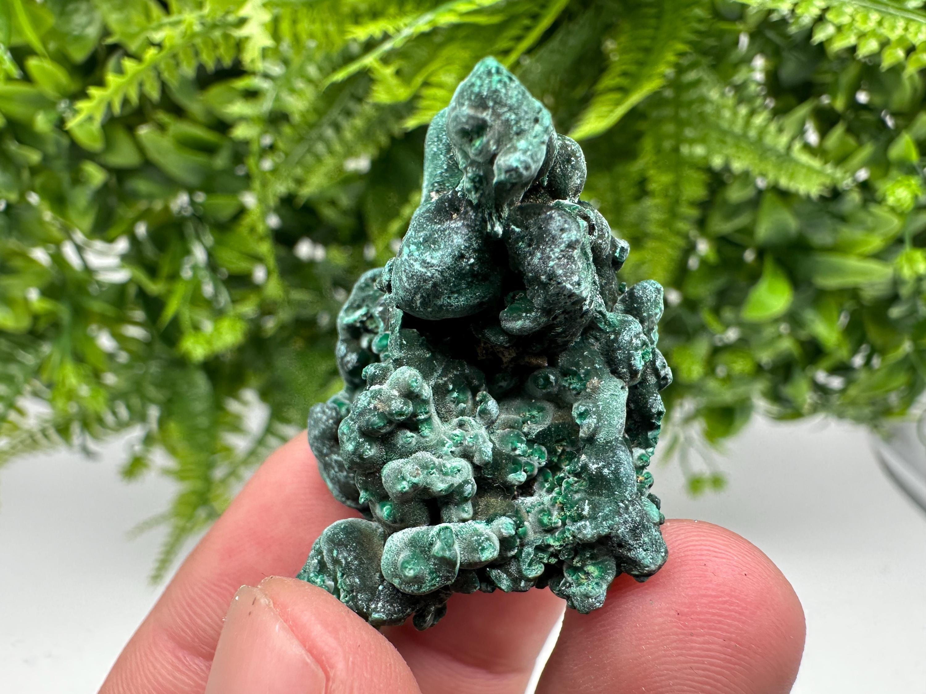 Congo Malachite Crystal Specimen, Polished Green Stone