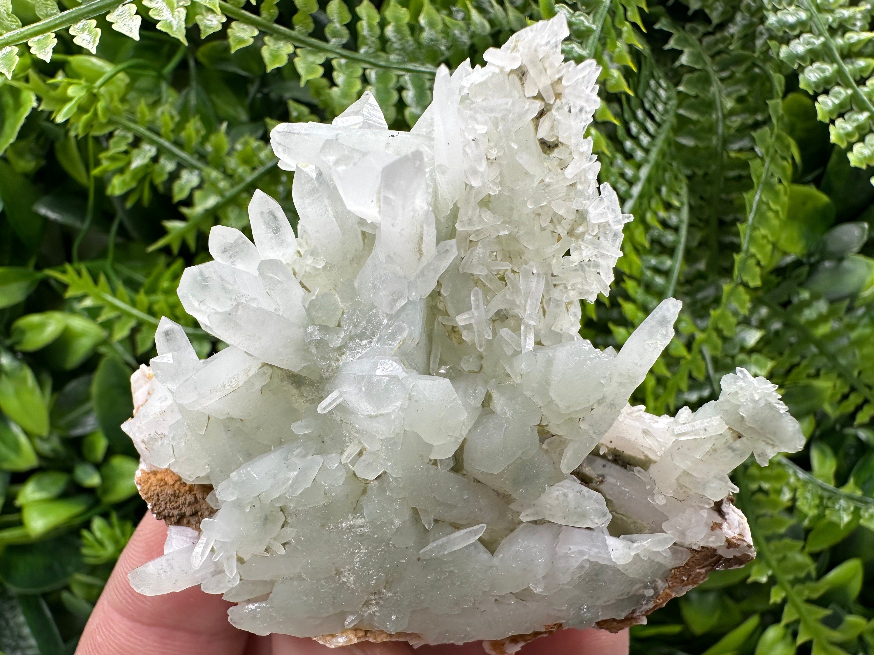 Quartz with Chlorite, Rhodochrosite and Siderite: Natural Crystal Home Decor Stone