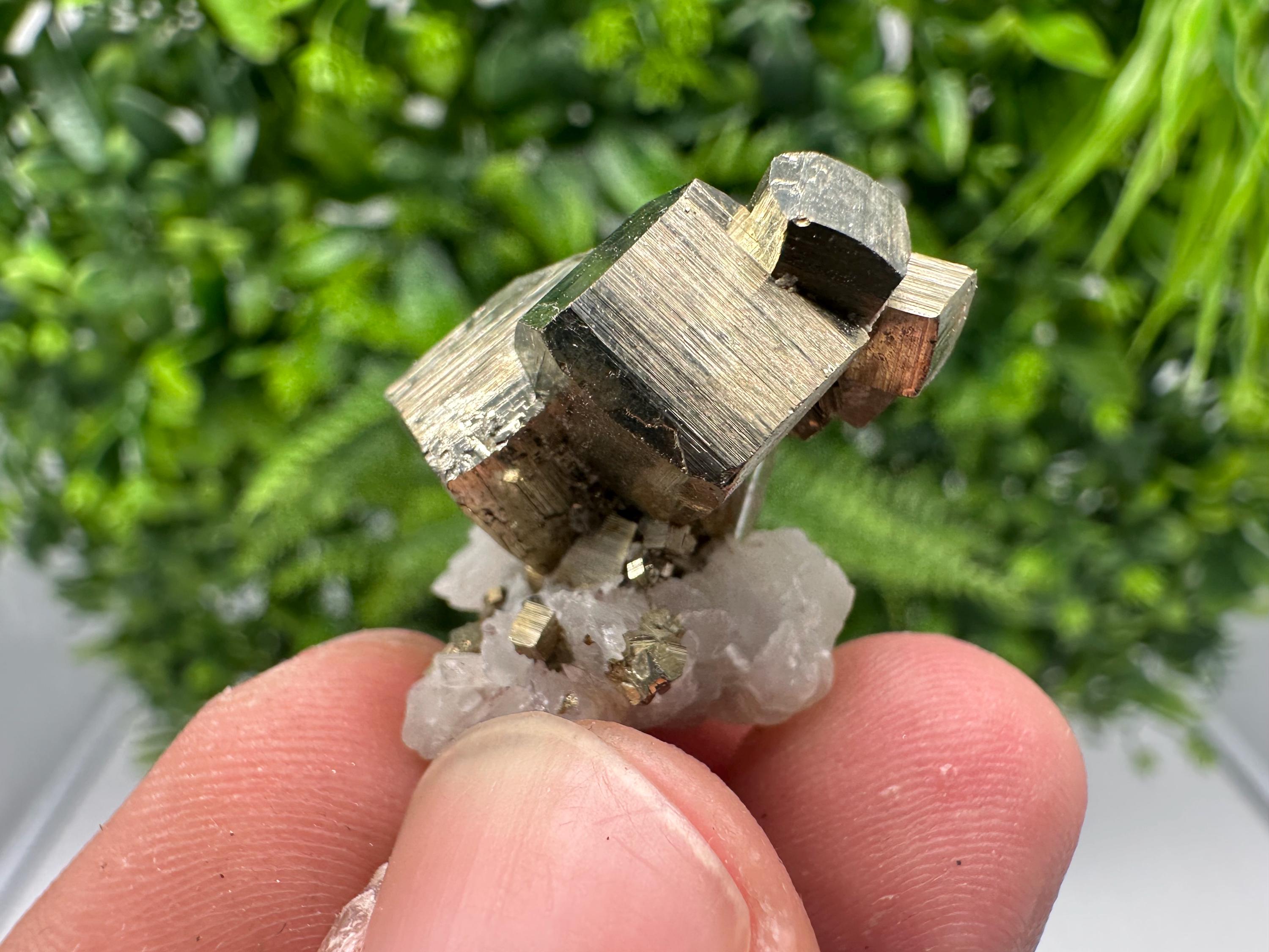 Wonderful Rainbow Pyrite whit Calcite,natural minerals souvenir Crystal,collection stone,rare minerals,home decor,Borieva Bulgaria