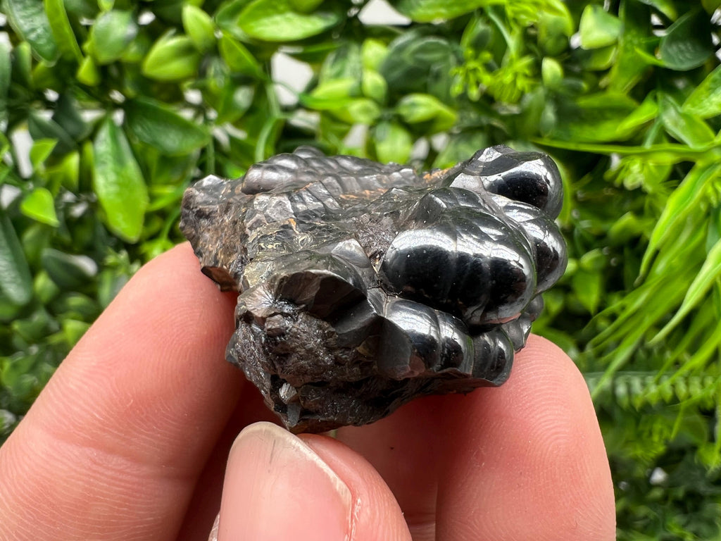 Moroccan Black Botryoidal Hematite Specimen: Chakra Reiki Crystal