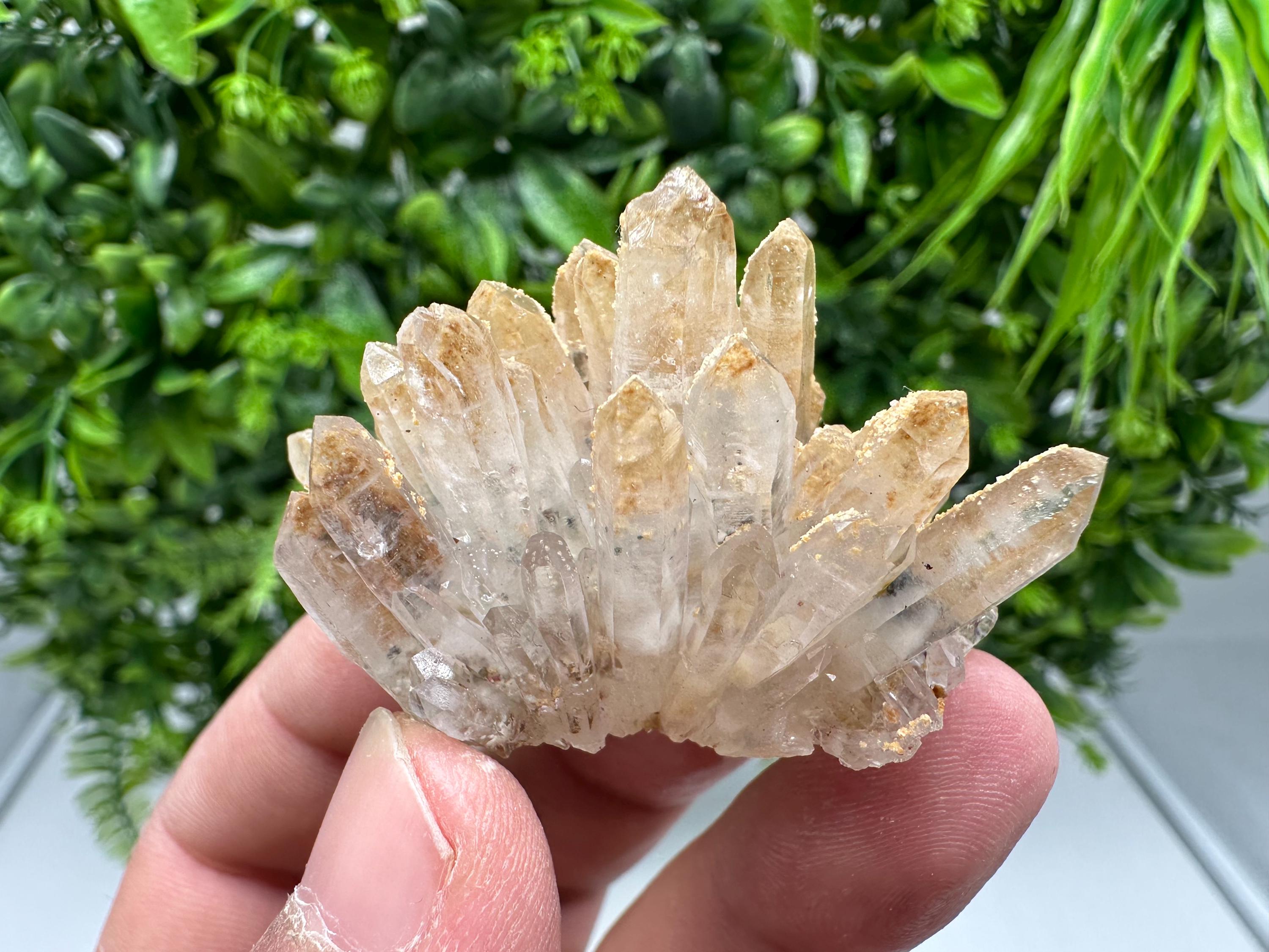 Transparent Quartz whit Siderite 9th September mine Bulgaria natural minerals souvenir crystal stone gift minerals collection rock