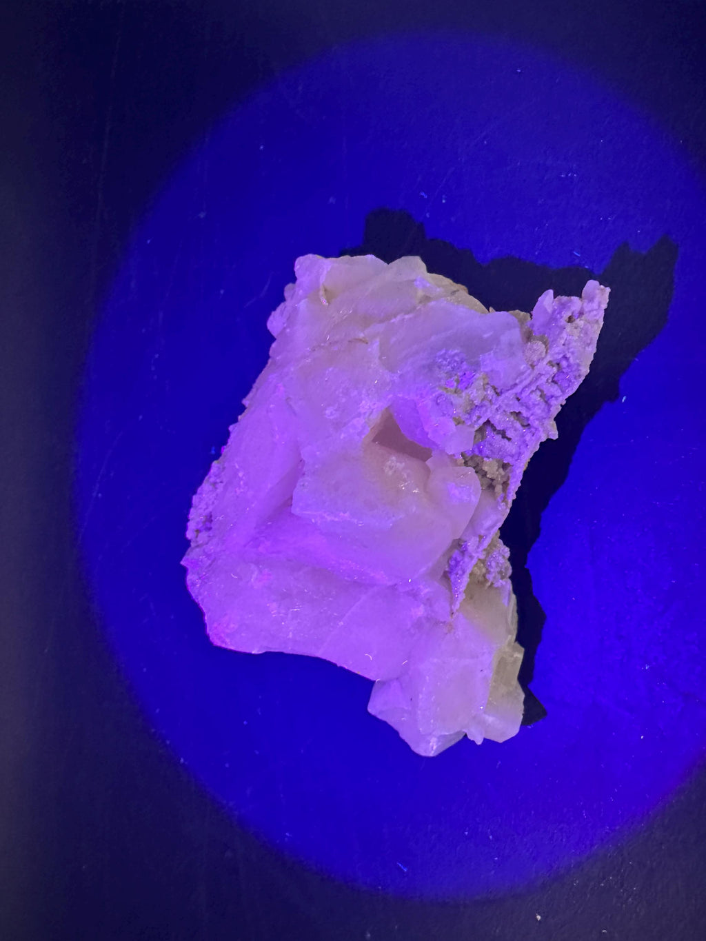 Calcite on Green Quartz: Djurcovo Mine, Bulgaria Crystal