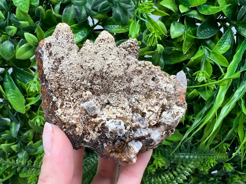 Rare Green/Yellow Pyromorphite and Hematite,on Quartz,from Bulgaria,Madjarovo mine, Natural Mineral ,Healing stone ,top collection,rock