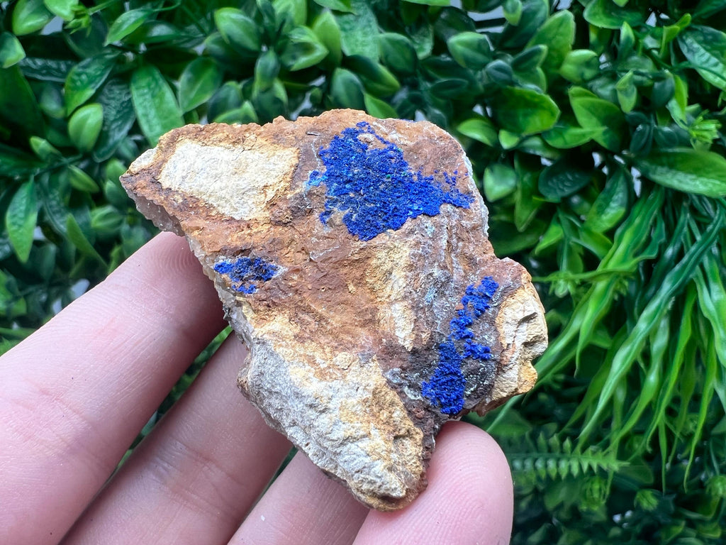 Azurite Malachite Mineral Specimen: Moroccan Blue-Green Crystal, Home Decor
