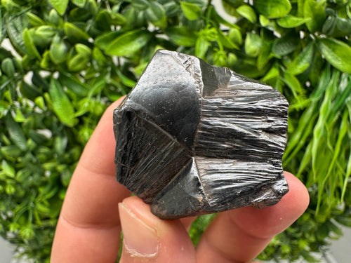 Botryoidal Black Hematite Specimen: Moroccan Crystal for Reiki Chakra