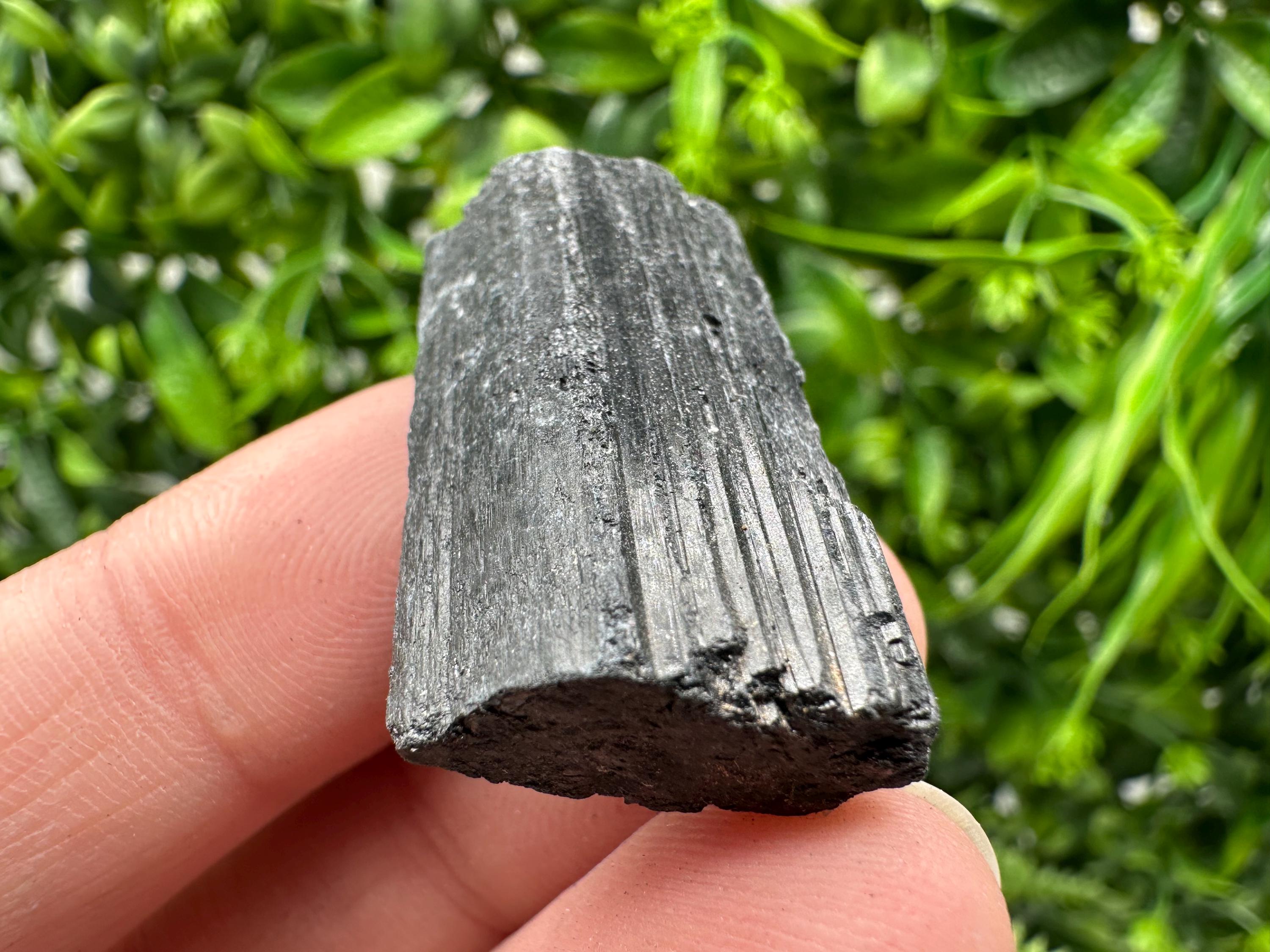 Natural Black Tourmaline Crystal – Raw Protective Stone, Healing Crystal, Grounding Mineral Gift