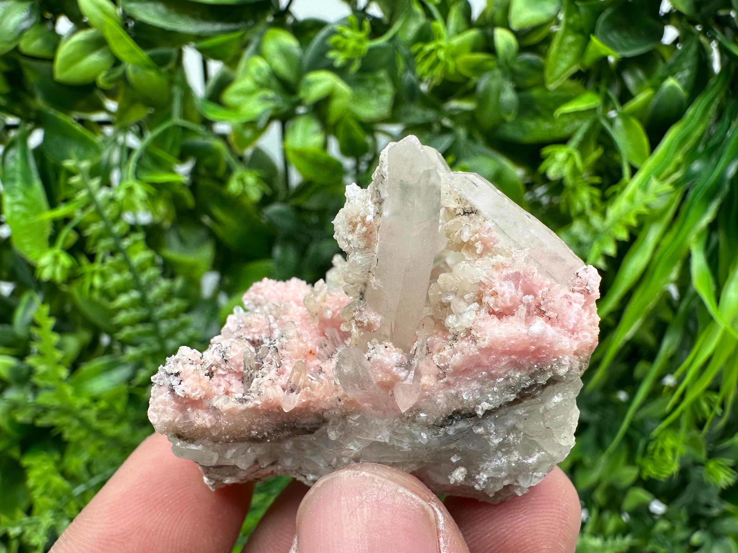 Pink Rhodochrosite Crystal: Starnica Mine, Bulgaria, Home Decor