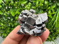 Aesthetic Natural shiny Galena whit Siderite and Quartz from 9 th September mine,Bulgaria,collection specimen,rare galena,Galena cluster