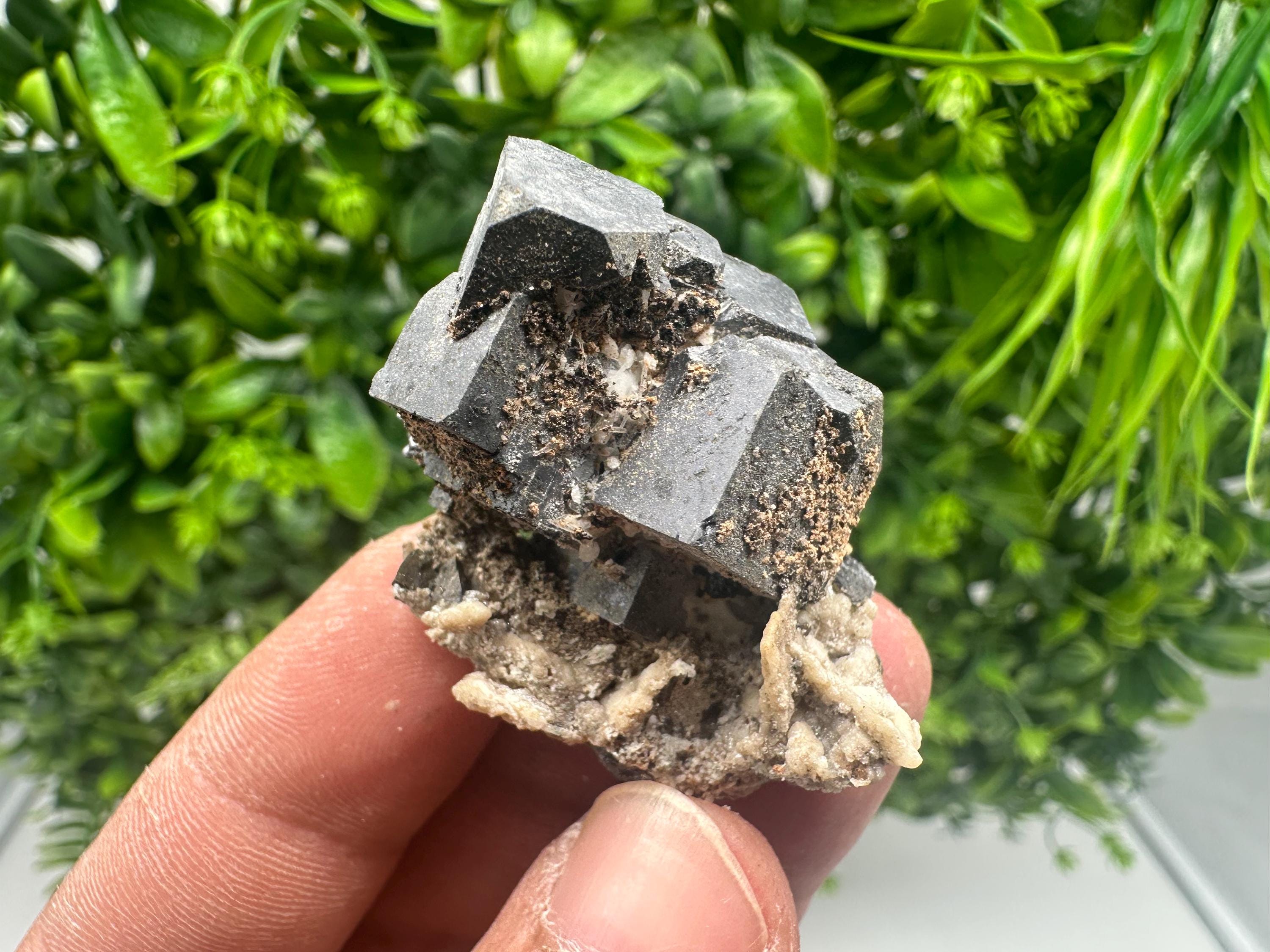 Skeleton Galena Cluster: Rare Morphology Crystal Mineral, Bulgaria